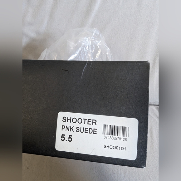 Steven Steve Madden Shooter Pink Suede Leather Ankle Boots Sz 5.5W - Picture 3 of 13